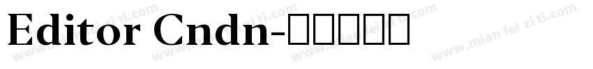 Editor Cndn字体转换